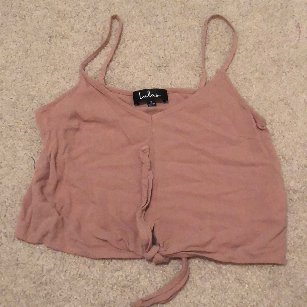 Lulu’s Blush Crop Top